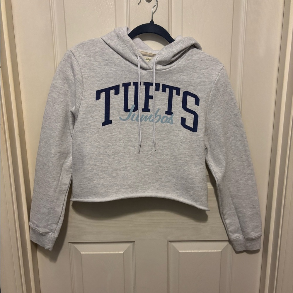 League Cropped Tufts Hoodie
